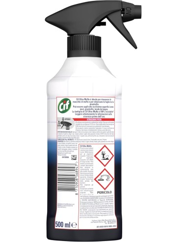 cif ultra muffa - antimuffa spray - 500ml - per muri e fughe: tuttocasashop.live: pulizia e cura della casa