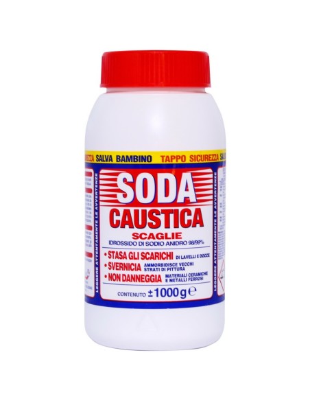 sofys soda caustica in scaglie - 1kg - idrossido di sodio anidro: tuttocasashop.live: pulizia e cura della casa
