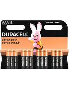 duracell plus pile formato aaa ministilo 1.5v - 12 pezzi - alkaline: tuttocasashop.live: altro - bazar