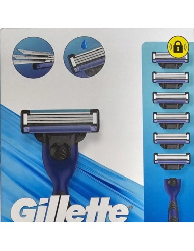 gillette mach3 sport - 1 rasoio con 6 testine ricambio: tuttocasashop.live: igiene e cura della persona