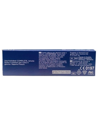 kukident plus crema adesiva - 35g - complete tenuta forte - sapore fresco: tuttocasashop.live: igiene e cura della persona