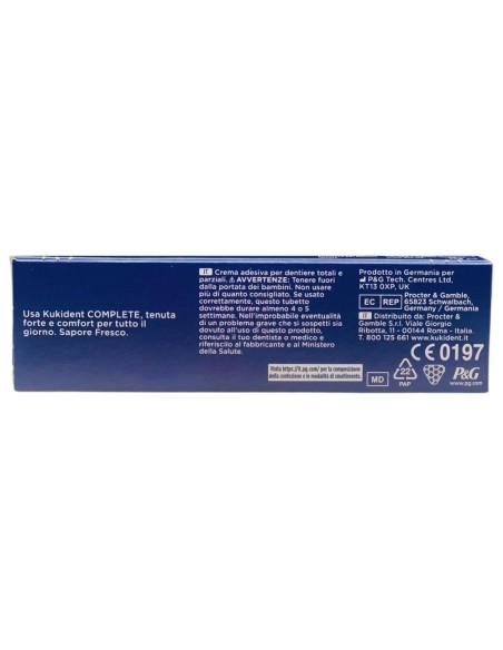 kukident plus crema adesiva - 35g - complete tenuta forte - sapore fresco: tuttocasashop.live: igiene e cura della persona
