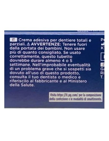 kukident plus crema adesiva - 35g - complete tenuta forte - sapore fresco: tuttocasashop.live: igiene e cura della persona