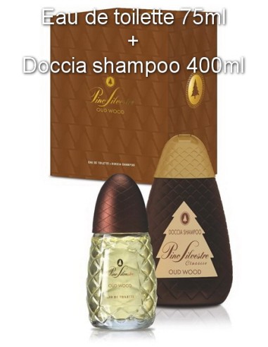 pino silvestre confezione: profumo 75ml + docciashampoo 400ml - oud wood: tuttocasashop.live: igiene e cura della persona
