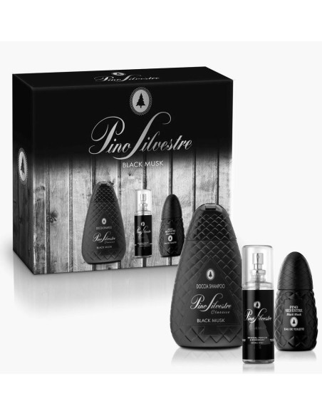 pino silvestre confezione: profumo 75ml + deo 100ml + doccia - black musk: tuttocasashop.live: igiene e cura della persona
