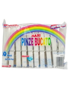 dinamic 10 mollette da bucato in plastica - bianche: tuttocasashop.live: prodotti per bucato e tessuti