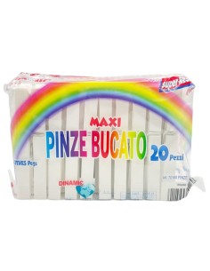 dinamic 20 mollette da bucato in plastica - bianche: tuttocasashop.live: prodotti per bucato e tessuti