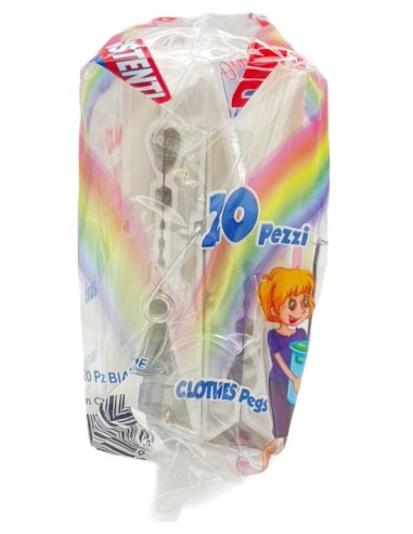 dinamic 20 mollette da bucato in plastica - bianche: tuttocasashop.live: prodotti per bucato e tessuti