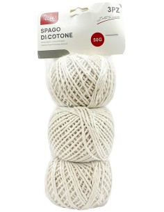spago per alimenti e multiuso - 3 pezzi - colore naturale: tuttocasashop.live: carta & monouso