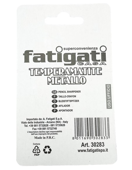 temperamatite in metallo - 2 fori: tuttocasashop.live: altro - bazar