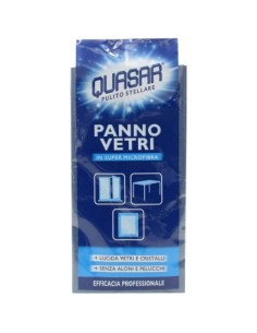 quasar panno vetri in super microfibra - lucida senza aloni e pelucchi: tuttocasashop.live: pulizia e cura della casa