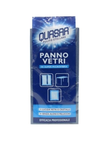 quasar panno vetri in super microfibra - lucida senza aloni e pelucchi: tuttocasashop.live: pulizia e cura della casa