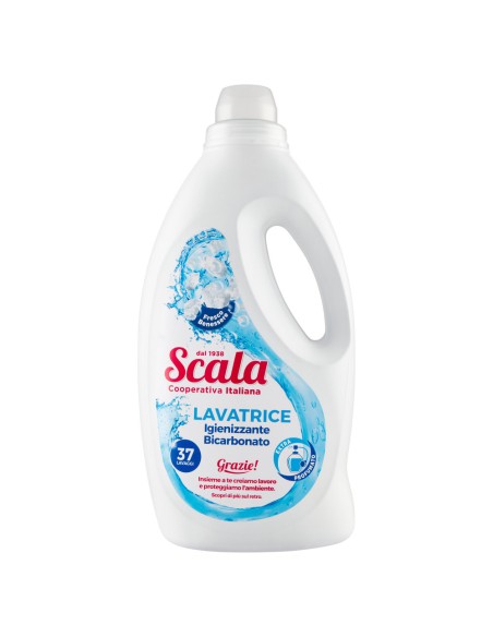 scala detersivo lavatrice liquido 1500ml - 37 lavaggi - bicarbonato: tuttocasashop.live: prodotti per bucato e tessuti