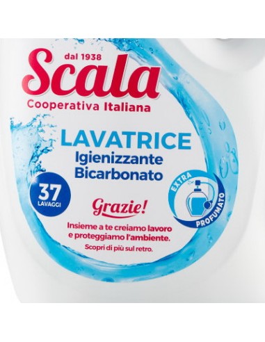 scala detersivo lavatrice liquido 1500ml - 37 lavaggi - bicarbonato: tuttocasashop.live: prodotti per bucato e tessuti