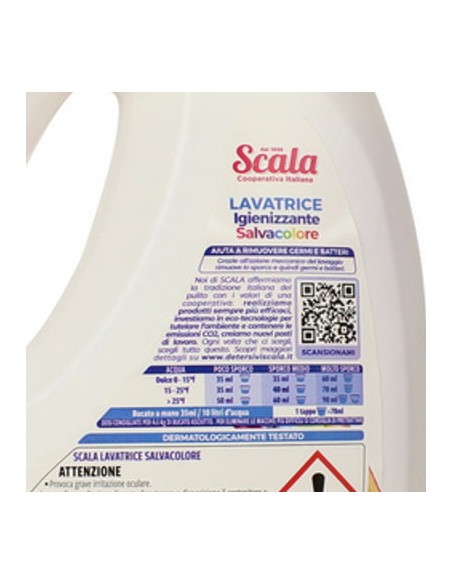 scala detersivo lavatrice liquido 1500ml - 37 lavaggi - colore: tuttocasashop.live: prodotti per bucato e tessuti