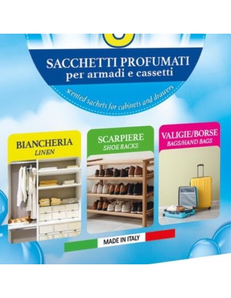 sweet home 3 sacchetti profumati per armadi e cassetti 45gg - blu marine: tuttocasashop.live: prodotti per bucato e tessuti