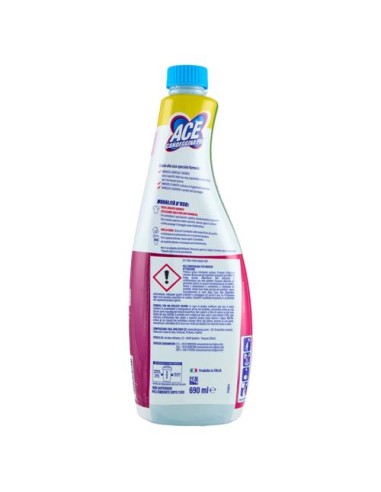 ace +mousse candeggina piu' sgrassatore casa e bucato 690ml - ricarica: tuttocasashop.live: pulizia e cura della casa