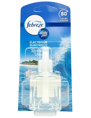 ambipur deodorante ambienti elettrico - 20ml 80 giorni ricarica - bermuda v.: tuttocasashop.live: pulizia e cura della casa
