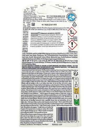 ambipur deodorante ambienti elettrico - 20ml 80 giorni ricarica - bermuda v.: tuttocasashop.live: pulizia e cura della casa