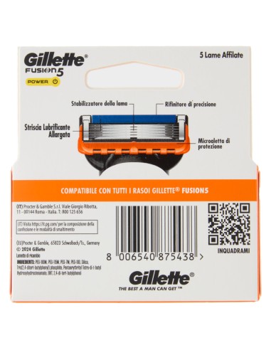 gillette fusion5 manual - 4 testine ricambio a 5 lame e lama di precisione: tuttocasashop.live: igiene e cura della persona