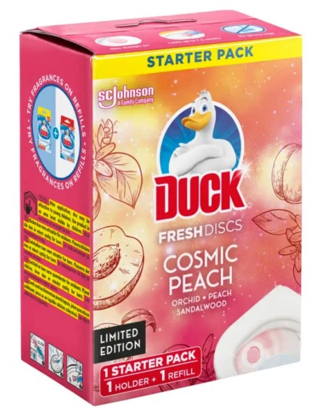 duck fresh discs - 6 dischetti gel profumati per wc - pesca: tuttocasashop.live: pulizia e cura della casa