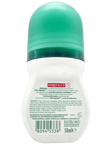 borotalco roberts deodorante roll-on - 50ml - originale - talco: tuttocasashop.live: igiene e cura della persona