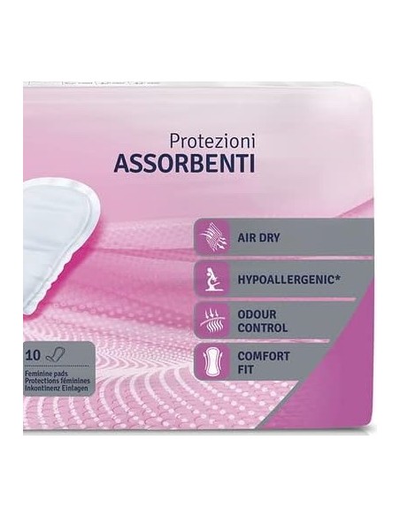 soffisof lady assorbenti lieve o leggera incontinenza - 10 pezzi - extra: tuttocasashop.live: igiene e cura della persona