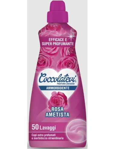 coccolatevi ammorbidente concentrato 50 lavaggi - 1250ml - rosa ametista: tuttocasashop.live: prodotti per bucato e tessuti