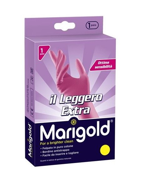 marigold il leggero extra - guanti 1 paio - taglia s 6.5 piccola: tuttocasashop.live: pulizia e cura della casa