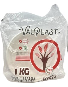 piatti monouso plastica extra rigidi diametro 22cm - 1kg - 44 pezzi - fondi: tuttocasashop.live: carta & monouso