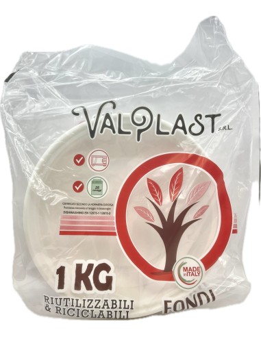 piatti monouso plastica extra rigidi diametro 22cm - 1kg - 44 pezzi - fondi: tuttocasashop.live: carta & monouso
