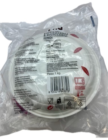 piatti monouso plastica extra rigidi diametro 22cm - 1kg - 44 pezzi - fondi: tuttocasashop.live: carta & monouso