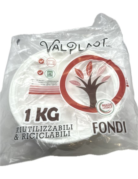 piatti monouso plastica extra rigidi diametro 22cm - 1kg - 44 pezzi - fondi: tuttocasashop.live: carta & monouso