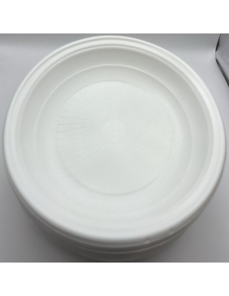 piatti monouso plastica extra rigidi diametro 22cm - 1kg - 44 pezzi - fondi: tuttocasashop.live: carta & monouso