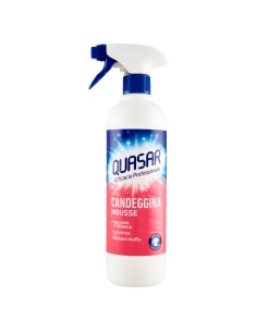 quasar detergente spray - 580ml - sgrassatore mousse con candeggina: tuttocasashop.live: pulizia e cura della casa