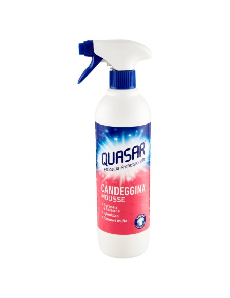 quasar detergente spray - 580ml - sgrassatore mousse con candeggina: tuttocasashop.live: pulizia e cura della casa