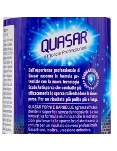quasar detergente spray - 580ml - forni e barbecue: tuttocasashop.live: pulizia e cura della casa