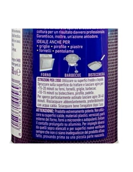 quasar detergente spray - 580ml - forni e barbecue: tuttocasashop.live: pulizia e cura della casa