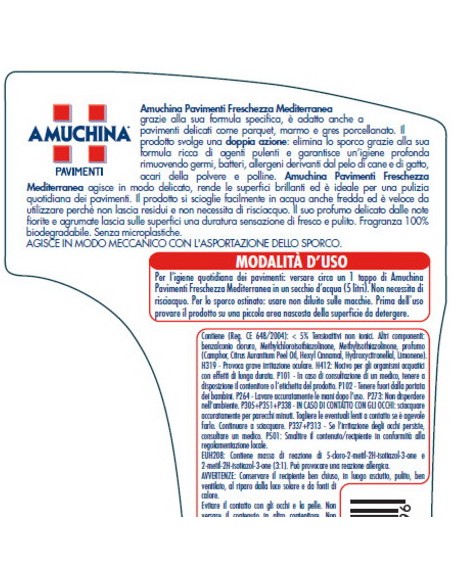 amuchina liquido pavimenti - 1500ml - superfici delicate - igienizzante: tuttocasashop.live: pulizia e cura della casa