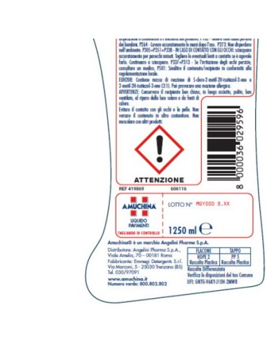amuchina liquido pavimenti - 1500ml - superfici delicate - igienizzante: tuttocasashop.live: pulizia e cura della casa