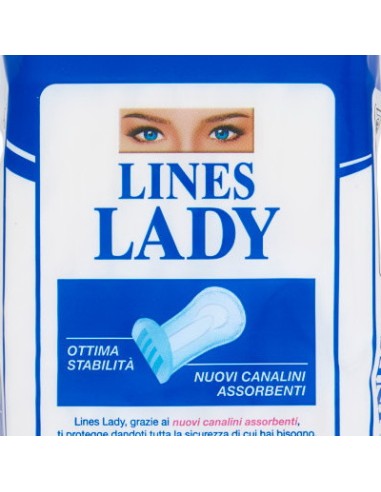 lines lady assorbenti ingienici anatomici - 9 pezzi: tuttocasashop.live: igiene e cura della persona