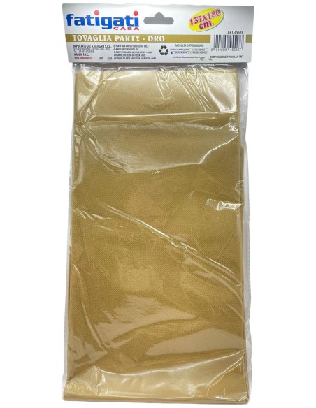 tovaglia parti in tessuto tnt - 137 x 180 cm - colore oro: tuttocasashop.live: carta & monouso