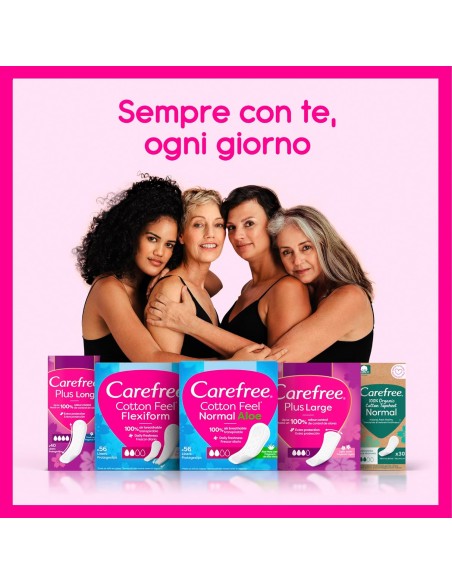 carefree plus long assorbenti proteggi slip - 24 pezzi - odour control: tuttocasashop.live: igiene e cura della persona