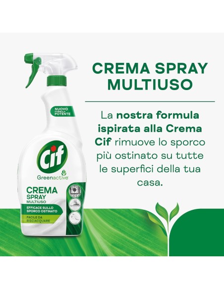 cif crema spray multiuso - 650ml - sporco ostinato - risciacquo facile: tuttocasashop.live: pulizia e cura della casa