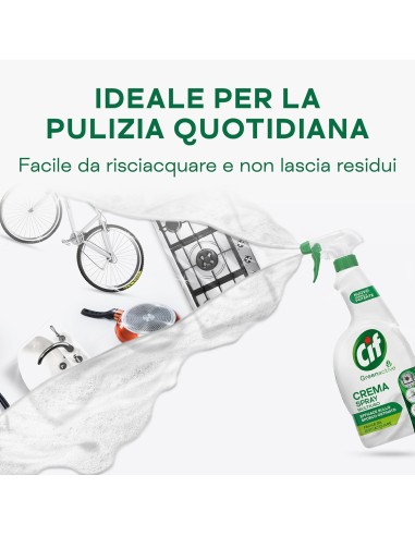 cif crema spray multiuso - 650ml - sporco ostinato - risciacquo facile: tuttocasashop.live: pulizia e cura della casa
