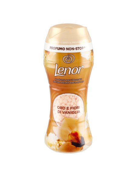 lenor unstoppables profumo in perle per bucato - 195g - oro e vaniglia: tuttocasashop.live: prodotti per bucato e tessuti