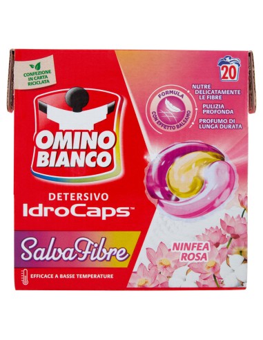 omino bianco idrocaps detersivo lavatrice - 20 caps - ninvea rosa: tuttocasashop.live: prodotti per bucato e tessuti