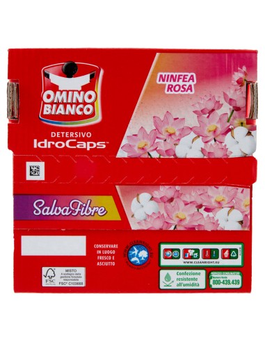 omino bianco idrocaps detersivo lavatrice - 20 caps - ninvea rosa: tuttocasashop.live: prodotti per bucato e tessuti