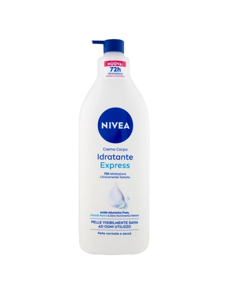 nivea body crema fluida corpo - 500ml - 72h idratante express: tuttocasashop.live: igiene e cura della persona