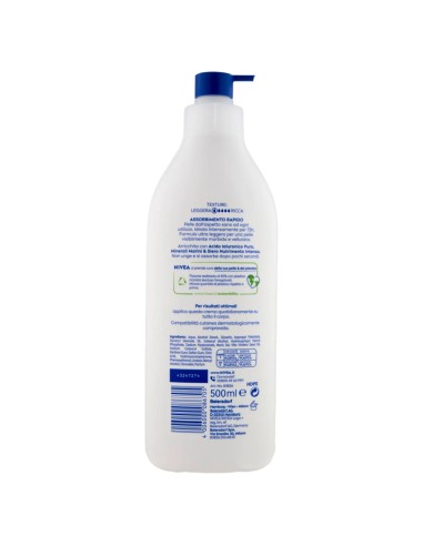 nivea body crema fluida corpo - 500ml - 72h idratante express: tuttocasashop.live: igiene e cura della persona